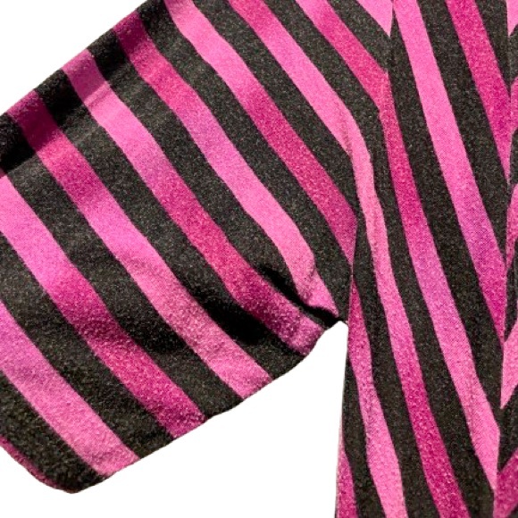 Dana Buchman Pink and Black Stripes Size XL 3/4 Sleeve Blouse Kohl’s - Picture 4 of 8